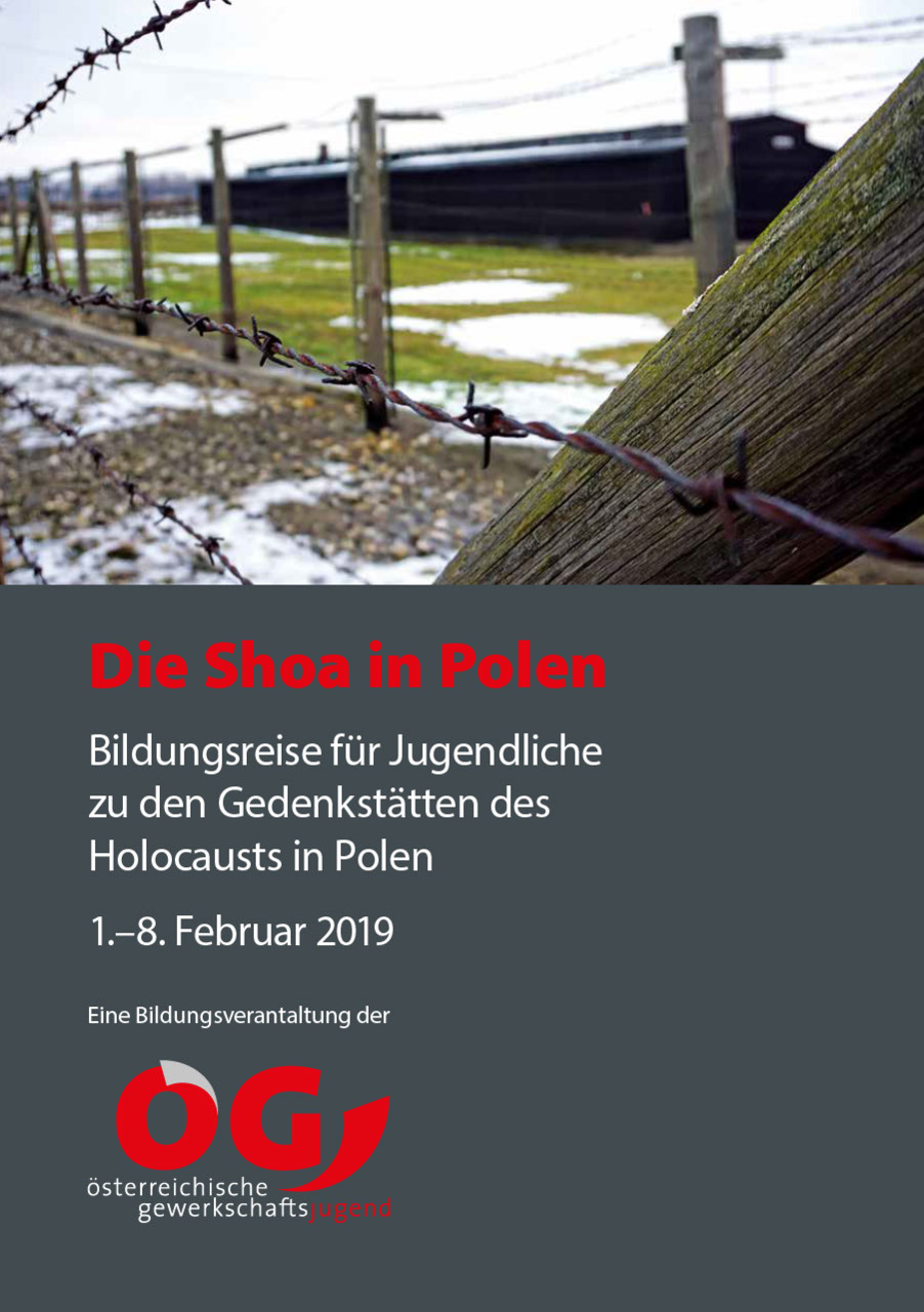 Broschüre zur Shoa-Reise 2019